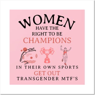 Women Have The Right to Be Champions Posters and Art